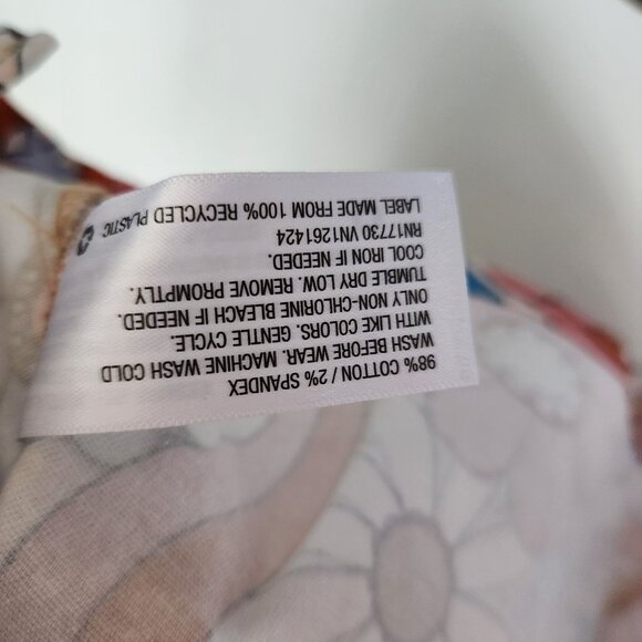 Retro Floral A-Line Skirt For Girls Size Small 6/6X by Art Class Multicolor - Picture 7 of 8